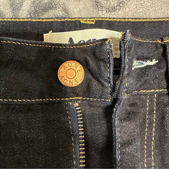 Acne Needle Raw dark wash mid rise jeans size 28 - Picture 5 of 10